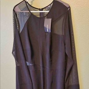 Fashion nova partial sheer jumpsuit